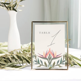 Lovebird in Paradise Bordsnummer & Hashtag Card