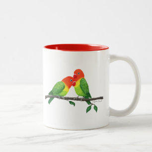 Lovebird Inspirational Mugg, 11 oz Två-Tonad Mugg