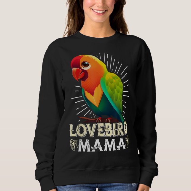 Lovebird Mamma Bird älskare Parrot Women Love bird T Shirt (Framsida)