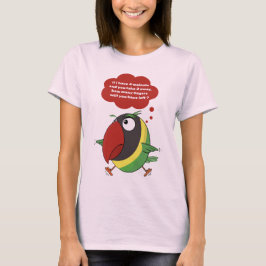 Lovebird-papegoja Se upp för finger! T-Shirt