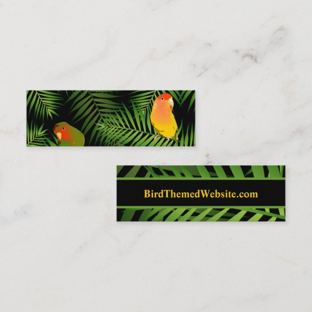 Lovebird Parrot Black Tropical Bird Blogg Webbplat (Fram/baksida)