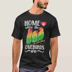 Lovebird Peach Faced Parrot Pet African Fischer Bi T Shirt
