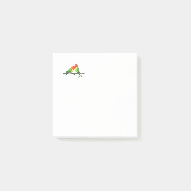 Lovebird Post-it Notes Block (Framsida)