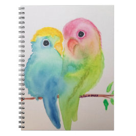 Lovebird Spiral fotopatbok Anteckningsbok