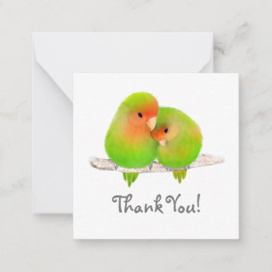 Lovebird Tackkort-kort Anteckningskort