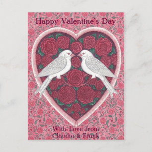 Lovebird Valentine vykort