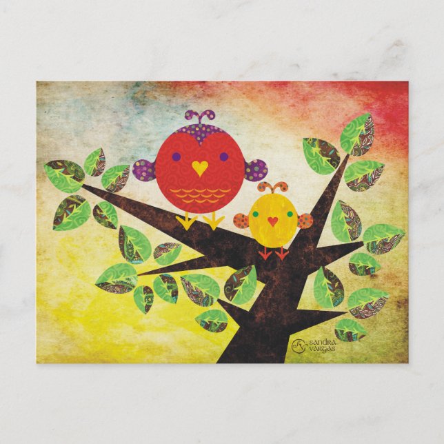Lovebird-vykort Vykort (Framsida)