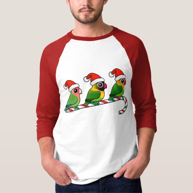 Lovebirdcandy cane t shirt (Framsida)