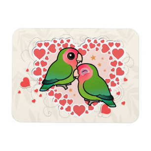 Lovebirdkärlekhjärta Magnet