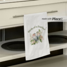 Lovebirds in Pastel Watercolors