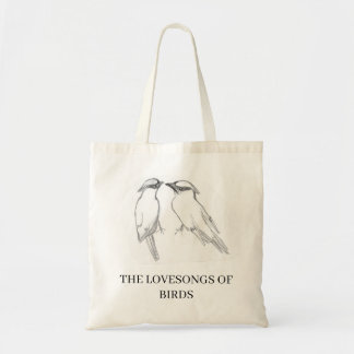 Lovebirds Tote Bag Tygkasse