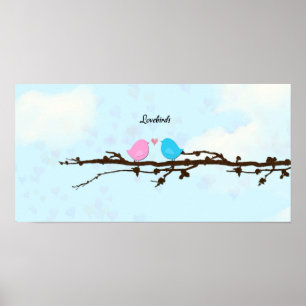 Lovebirdsaffisch Poster