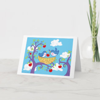 Lovebirdshälsningkort Kort