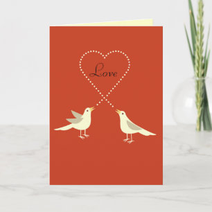Lovebirdsvalentin kort för dag