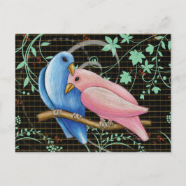 Lovebirdsvykort Vykort