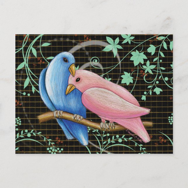 Lovebirdsvykort Vykort (Framsida)