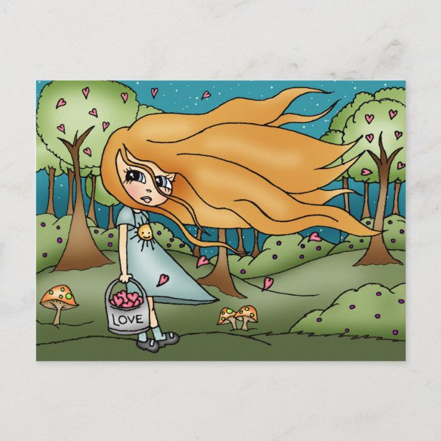 LoveBucket - vykort (Framsida)