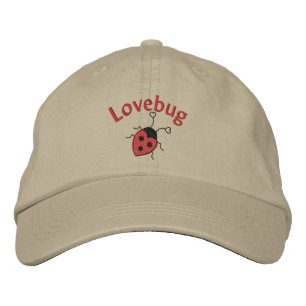 LoveBug med Ladybug Broderad Keps