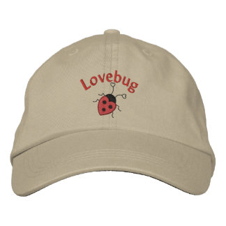 LoveBug med Ladybug Broderad Keps