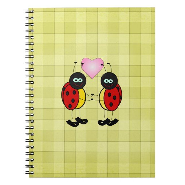 Lovebugs Picnic Anteckningsbok Med Spiral (Framsidan)