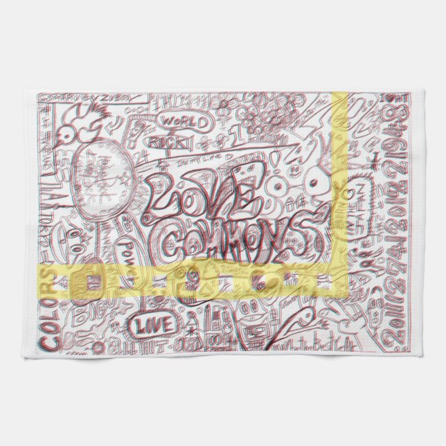 LOVECOMMONS　タオル KÖKSHANDDUK (Horisontell)