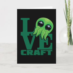 Lovecraft Baby Cthulhu Design - Spooky Cute Kärlek Kort