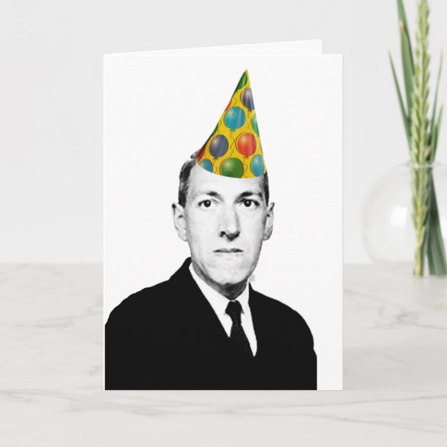 Lovecraft Birthday Kort (Framsida)