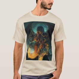 Lovecraft Cthulhu grundläggande design t-shirt