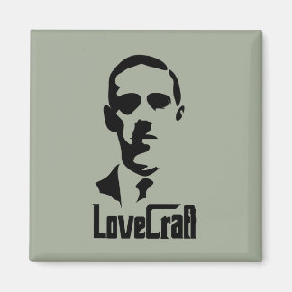 Lovecraft face style magnet