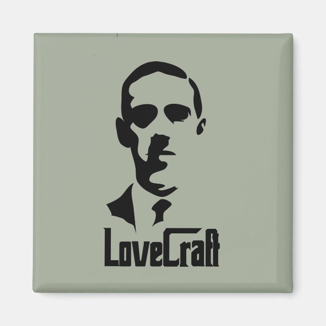 Lovecraft face style magnet (Framsidan)