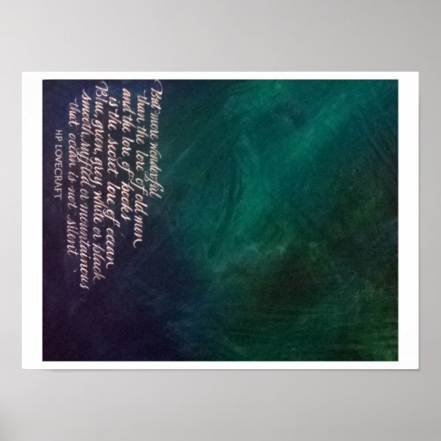 Lovecraft Lore Lore of Ocean Painting Calligraphy Poster (Framsidan)