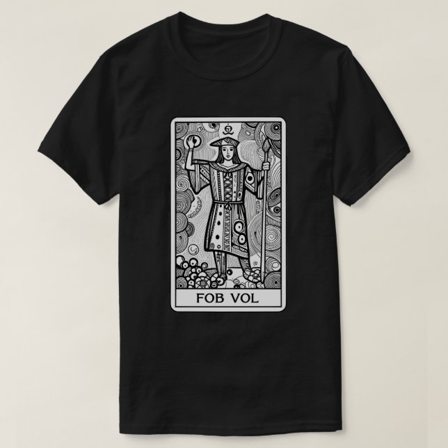 LOVECRAFT STYLE THE FOOL TAROT CARD TEE  (Design framsida)