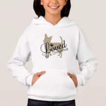 Loved by a Chihuahua Girls Hoodie