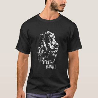 Loved by a English Cocker Spain hund mamma hund sa T Shirt