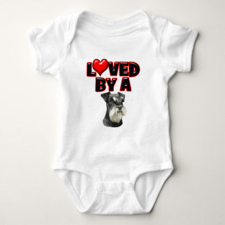 Loved by a Miniature Schnauzer Tee Shirt