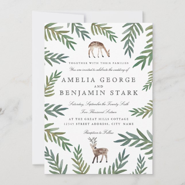 Loved Darly Bröllop Inbjudningar (Framsida)