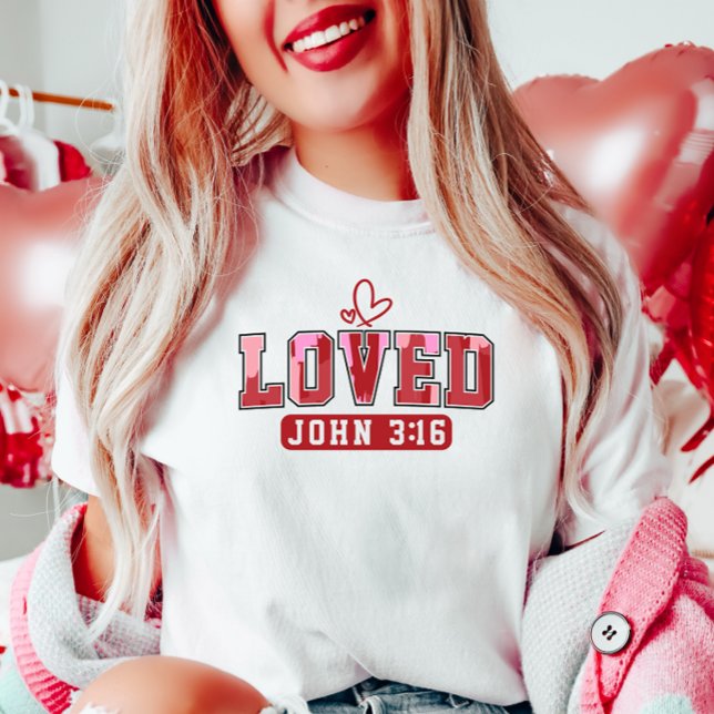LOVED John 3:16, Bible Verse T Shirt (Skapare uppladdad)