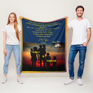 Loved One-Anpassade Gift-mellanpil Fleecefilt