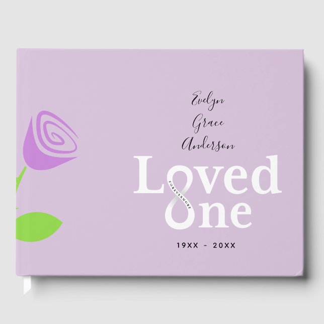 Loved One Memorial Service Gästböcker (Framsida)