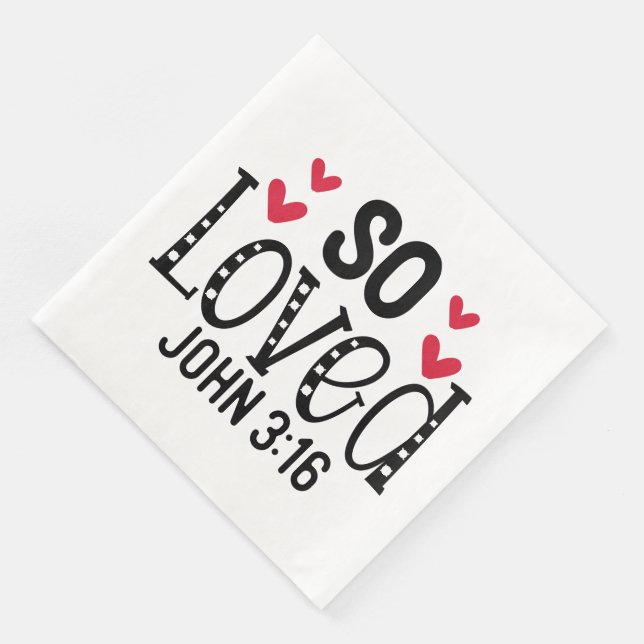 Loved-Standard Cocktail Napkins Pappersservett (Hörn)