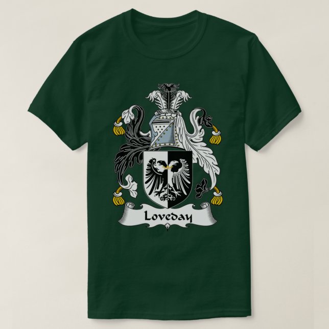 Loveday Jackar Arm Family Crest T Shirt (Design framsida)