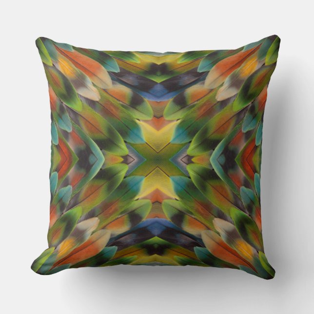Lovedfågelfjärilkaleidoskop Kudde (Framsida)