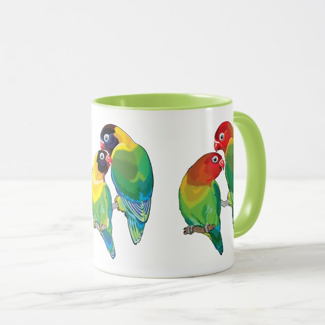 lovefåglar mugg (Framsida höger)