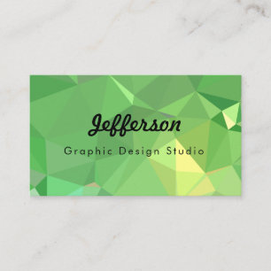 LoveGeo Abstrakt Geometric Design - Pickle Lemon Visitkort