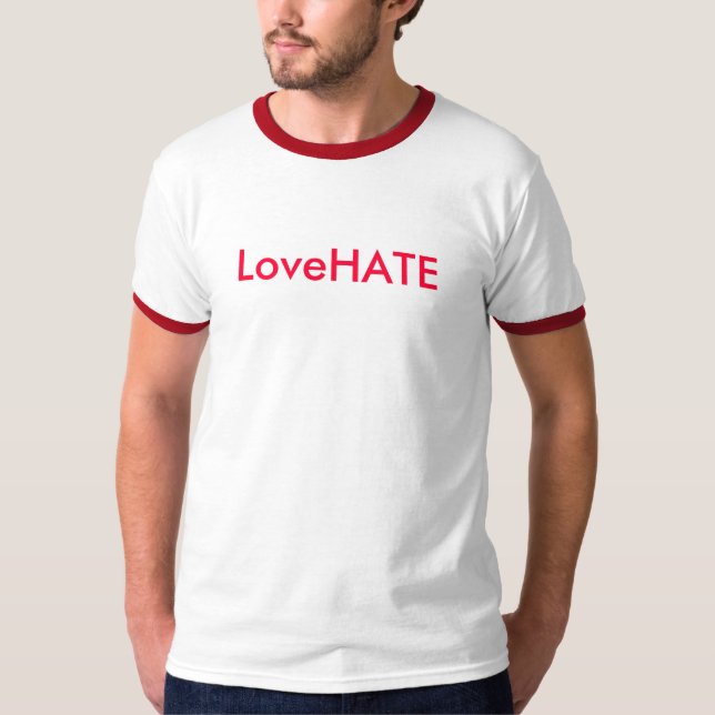 LoveHATE T-shirt (Framsida)