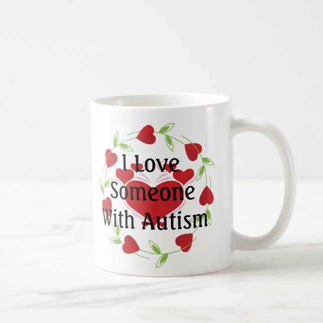 LoveHearts-Autism Kaffemugg (Höger)