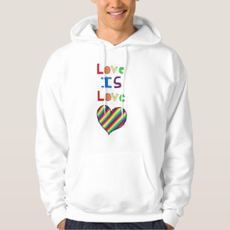 loveislove sweatshirt med luva
