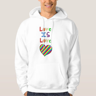 loveislove sweatshirt med luva