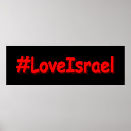 "#LoveIsrael" Cute Design. Köp nu Poster
