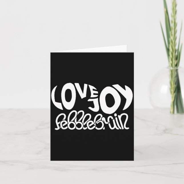 Lovejoy-fanpresent Grafisk design Musiketfan  Kort (Framsida)